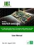 WAFER-945GSE. User Manual MODEL: 3.5 SBC with Intel Atom Processor with support for VGA and LVDS Displays, Dual PCIe GbE, CF Type II, and SATA