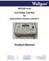 WDC200 series ELECTRONIC CONTROL for Basins/Baths, Showers and WC s Product Manual