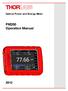 Optical Power and Energy Meter. PM200 Operation Manual
