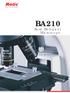 BA210. Basic Biological Microscope
