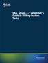SAS Studio 3.7: Developer s Guide to Writing Custom Tasks