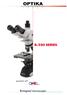 m i c r o s c o p e s I T A L Y b-350 series available with IOS objective Biological microscopes