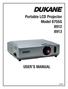 Portable LCD Projector Model 8755G