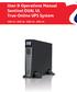 User & Operations Manual Sentinel DUAL UL True-Online UPS System 1000 VA VA VA VA