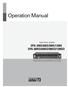 Operation Manual DPA-300S/600S/900S/1200S DPA-300SO/600SO/900SO/1200SO. Digital Power Amplifier