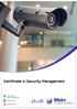 Certificate in Security Management