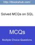 Solved MCQs on SQL