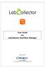 User Guide For LabCollector Workflow Manager