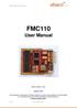 UM007 FMC110 User Manual r1.17 FMC110. User Manual. Abaco Systems, USA. Support Portal