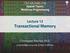 Lecture 12 Transactional Memory