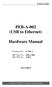 PEB-A-002 (USB to Ethernet) Hardware Manual