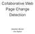 Collaborative Web Page Change Detection. Sebastian Messier Isha Bajekal