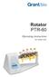 Rotator PTR-60. Operating instructions. For version V.2GY