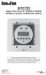 STC7D. Digital Time Clock for TRC500 & TRC800. Installation, Operation, and Maintenance Manual