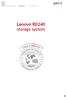 Lenovo RD240 storage system