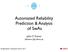 Automated Reliability Prediction & Analysis of SwAs