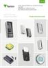 Smart access control and door entry systems. Product Selection Guide