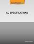 AD SPECIFICATIONS Updated 3/12/2015