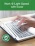 Light Speed with Excel
