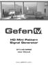 HD Mini Pattern Signal Generator GTV-HD-MPSG User Manual