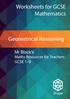 Worksheets for GCSE Mathematics. Geometrical Reasoning. Mr Black's Maths Resources for Teachers GCSE 1-9. Shape