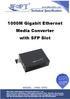 1000M Gigabit Ethernet Media Converter with SFP Slot