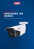 CATALOGUE 2019 ANALOGUE HD RANGE. Full HD video surveillance through a coaxial cable network