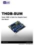 Terasic THDB-SUM. THDB Terasic HSMC to Santa Cruz Daughter Board User Manual
