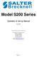 Model S200 Series. Revision 1.0 July, Contents subject to change without notice.