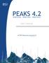 PEAKS 4.2 User s Manual