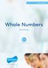 Whole Numbers. Whole Numbers. Solutions. Curriculum Ready.