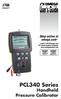 User s Guide. PCL340 Series Handheld Pressure Calibrator. Shop online at omega.com SM