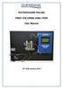 WATERGUARD WG-602 FREE CHLORINE ANALYZER. User Manual
