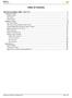 Table of Contents. Self Service Builder (SSB) - How To's... 2 Creating a Project Building a Project Miscellaneous...