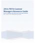2016 TRTA Content Managers Resource Guide How to update and edit your local unit website. Roy Varney, TRTA Multimedia Specialist