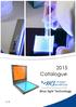 2015 Catalogue. Blue light Technology