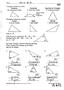 'yx- Scakrte. ptj&llgj1. Ac.vk. .Tsoaceks. KI~~h.t-_. .Iso~ks R87. Isosceles 2 congruent sides. Equilateral Triangle 3 congruent sides