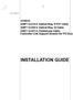 SYSMAC. Installation Guide. Revised May 2001