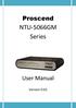Proscend. NTU-5066GM Series. User Manual. Version 0.02