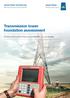 Transmission tower foundation assessment. Enhance the performance and reliability of your assets