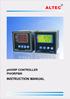 ph/orp CONTROLLER PH/ORP800 INSTRUCTION MANUAL