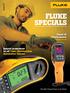 Spring 2014 FLUKE. Thermometer. Fluke VT04. Special promotions on all Fluke Multifunction Installation Testers. The Most Trusted Tools in the World.