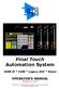 Final Touch Automation System II * 2448 * Legacy AXS * Vision. OPERATOR S MANUAL Revised