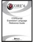 COREscript Expression Language Reference Guide