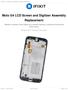 Moto G4 LCD Screen and Digitizer Assembly Replacement