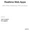 Realtime Web Apps. With HTML5 WebSocket, PHP, and jquery. Apress. Jason Lengstorf Phil Leggetter