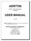 ADR7700. RS232 / Data Acquisition Interface USER MANUAL V 1.0