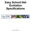 Easy School Net Evolution Specifications