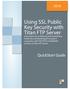 Using SSL Public Key Security with Titan FTP Server