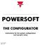 POWERSOFT THE CONFIGURATOR Instructions for the system configuration and synoptic setup